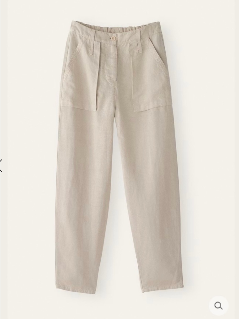 Poetry woman’s TaperedLeg Trousers  in Pale mink color